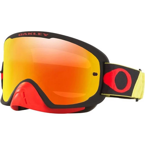 Oakley O-Frame 2.0  PRO MX Tuff Blocks мотоочки, оранжевая зеркальная линза
