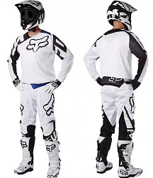 Fox Racing 180 Race Airline 2017 комплект, бело-черный