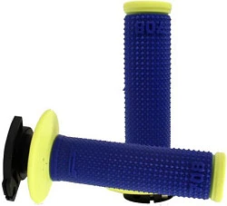 Pro Grip 708-325 грипсы на руль, желто-синий +7 различных крепежей тросика