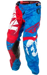 Fly Racing Kinetic Outlaw 2018 мотоштаны, красно-синий