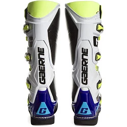 Gaerne SG12 мотоботы кроссовые, бело-желто-синий