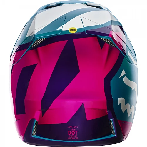 Fox Racing V3 Creo шлем кроссовый, бирюзово-розовый
