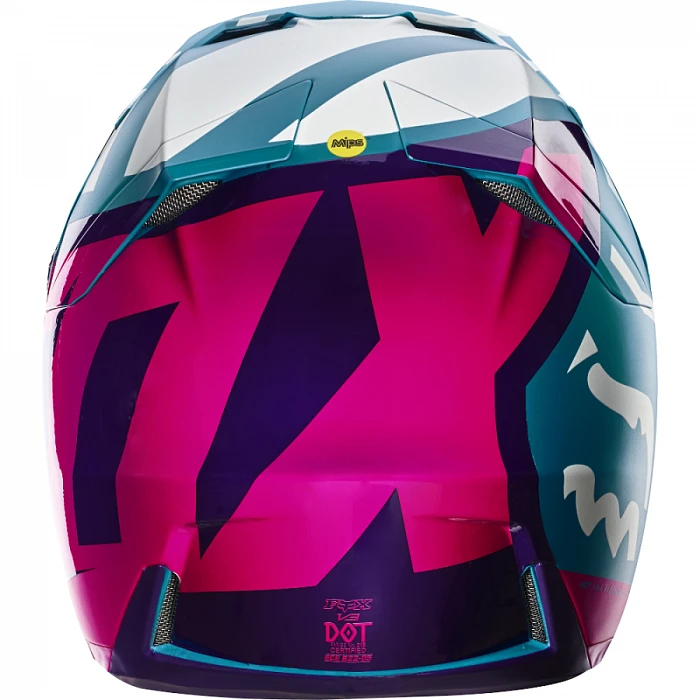 Fox Racing V3 Creo шлем кроссовый, бирюзово-розовый