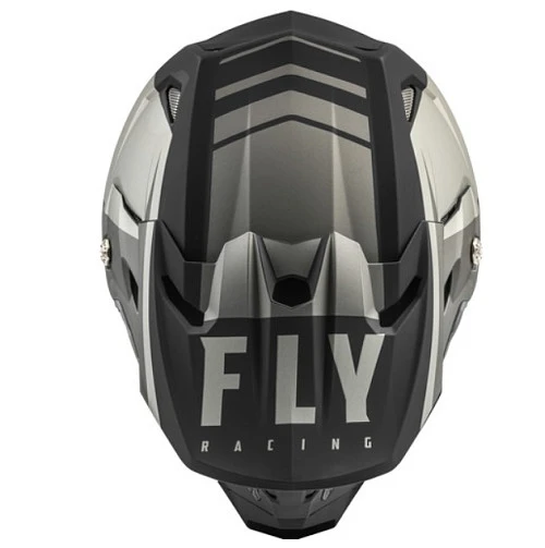 Fly Racing Toxin MIPS Transfer шлем кроссовый, серо-черный матовый