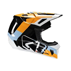 Leatt Kit Moto 7.5 V25 Orange шлем кроссовый + Velocity 4.5 мотоочки