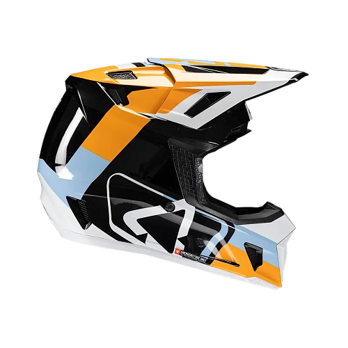 Leatt Kit Moto 7.5 V25 Orange шлем кроссовый + Velocity 4.5 мотоочки, оранжевый