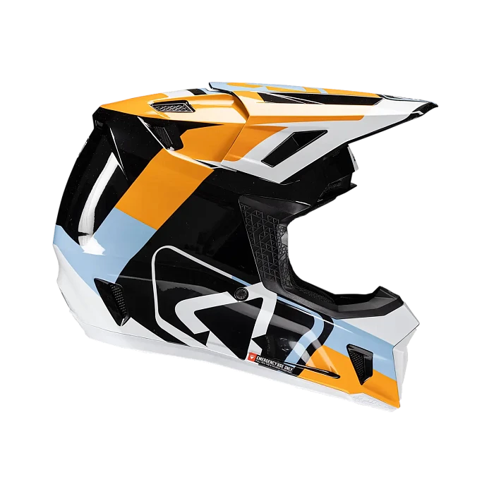 Leatt Kit Moto 7.5 V25 Orange шлем кроссовый + Velocity 4.5 мотоочки, оранжевый