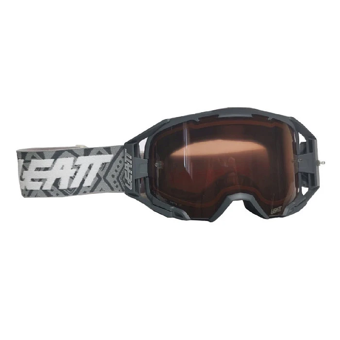 Leatt Velocity 6.5 Grey White Rose / Ultracontrast 32% мотоочки, двойная линза