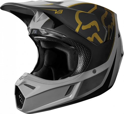 Fox Racing V3 Kila шлем кроссовый, серый