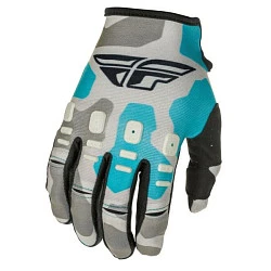Fly Racing Kinetic K221 мотоперчатки, серо-синий