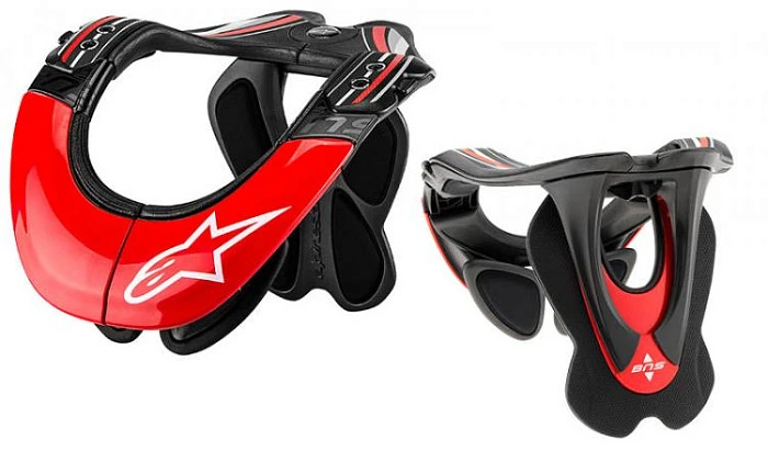 Alpinestars BNS Tech Carbon Neck Support Brace защита шеи, черно-красный