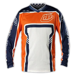 Troy Lee Designs GP Air Factory джерси, оранжево-бело-синий