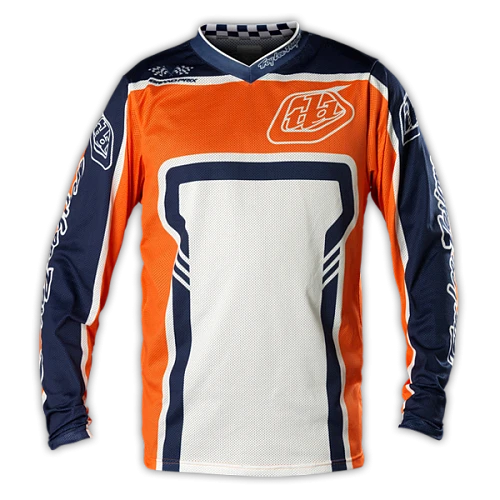 Troy Lee Designs GP Air Factory джерси, оранжево-бело-синий
