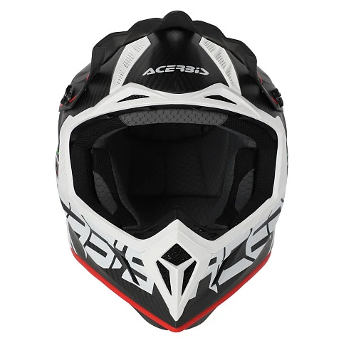 Acerbis Steel Carbon 22-06 Black/Red шлем внедорожный, черно-красный