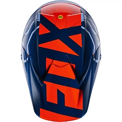 Fox Racing V3 Libra шлем кроссовый, серо-сине-оранжевый