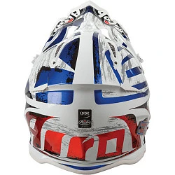 Airoh Aviator 2.3 шлем внедорожный, бело-сине-красный