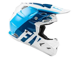 Fly Racing Toxin Transfer 2021 шлем кроссовый, сине-белый