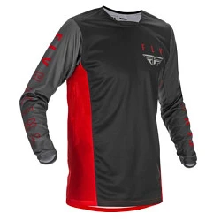 Fly Racing Kinetic K121 2021 джерси, красно-серо-черный