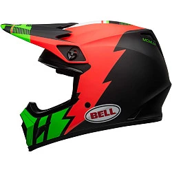 Bell MX-9 Mips Strike Matte Infrared/Green/Black шлем кроссовый