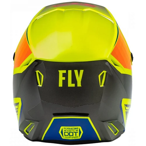 Fly Racing Kinetic Drift шлем кроссовый, желто-серый