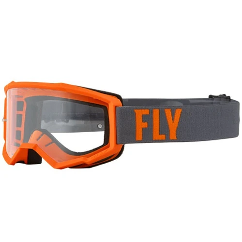 Fly Racing Focus 2022 мотоочки, серо-оранжевый