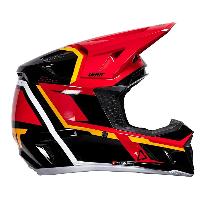 Leatt Kit Moto 7.5 V26 Red шлем кроссовый + Velocity 4.5 мотоочки, красный