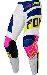 Fox Racing 180 Falcon 2017 мотоштаны, сине-желто-белый