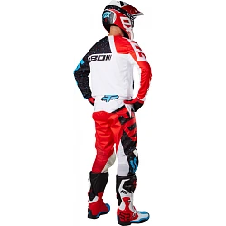 Fox Racing 180 Nirv комплект, бело-черно-красный