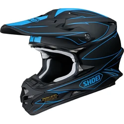Shoei VFX-W HECTIC TC-2 шлем кроссовый, черно-синий матовый