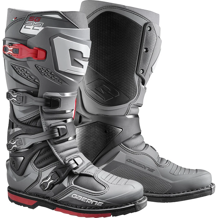 Gaerne SG22 Anthracite/Black/Red мотоботы кроссовые