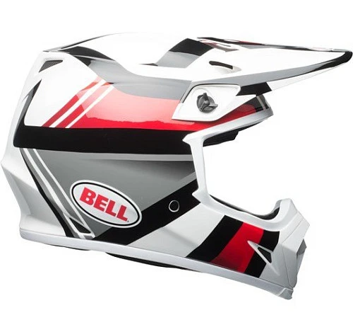 Bell MX-9 Mips Marauder шлем кроссовый, бело-черно-красный