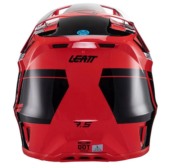 Leatt Kit Moto 7.5 V24 Red шлем кроссовый + Velocity 4.5 мотоочки