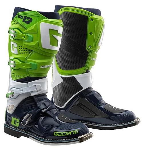 Gaerne SG12 Limited Edition Fluo Green/White/Navy мотоботы кроссовые