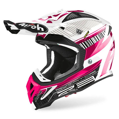 Airoh Aviator 2.3 Novak Pink Chrome шлем внедорожный, розовый