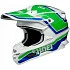 Shoei VFX-W Damon TC-4 шлем кроссовый, зелено-сине-белый