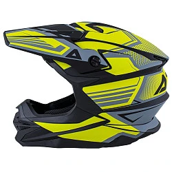 Ataki JK801A Legacy шлем кроссовый, желто-серый матовый