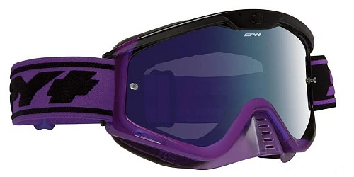 Spy Whip Black Sunday мотоочки, сиренево-черный, синяя линза