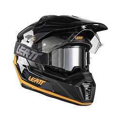 Leatt Kit ADV 7.5 Black/Orange шлем + Vizion 2.5 мотоочки, черно-оранжевый