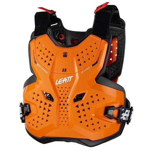 Leatt Chest Protector 3.5 Junior Orange/Black панцирь без плеч подростковый, оранжево-черный