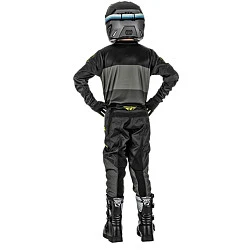 Fly Racing F-16 2022 комплект подростковый, серо-черно-желтый