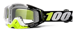 100% Racecraft Emara Clear Lens мотоочки, черно-желтый