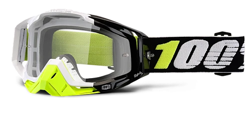 100% Racecraft Emara Clear Lens мотоочки, черно-желтый
