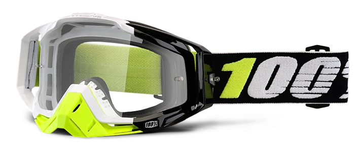 100% Racecraft Emara Clear Lens мотоочки, черно-желтый
