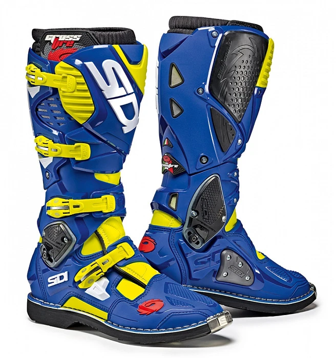 Sidi Crossfire 3 мотоботы, сине-желтый