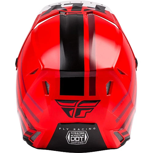 Fly Racing Kinetic Thrive шлем кроссовый, красно-бело-черный