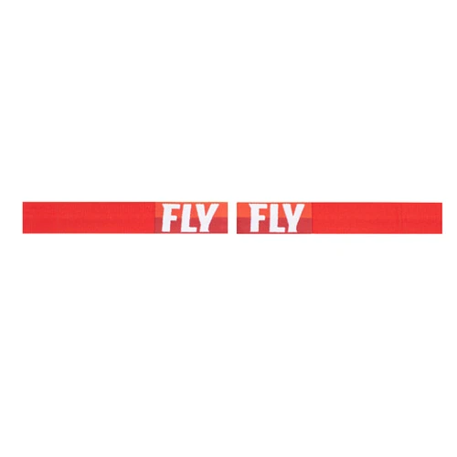 Fly Racing Zone 2021 мотоочки подростковые, бело-красный, оранжевая зеркальная линза