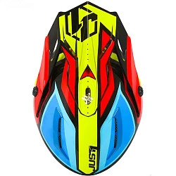 Just1 J38 Blade шлем кроссовый, желто-красно-синий