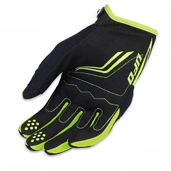 UFO Carbon Black/Neon Yellow мотоперчатки с защитой