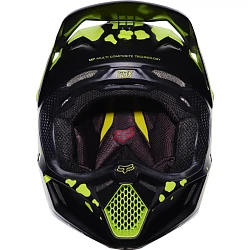 Fox Racing V3 Grav шлем кроссовый, черно-желтый