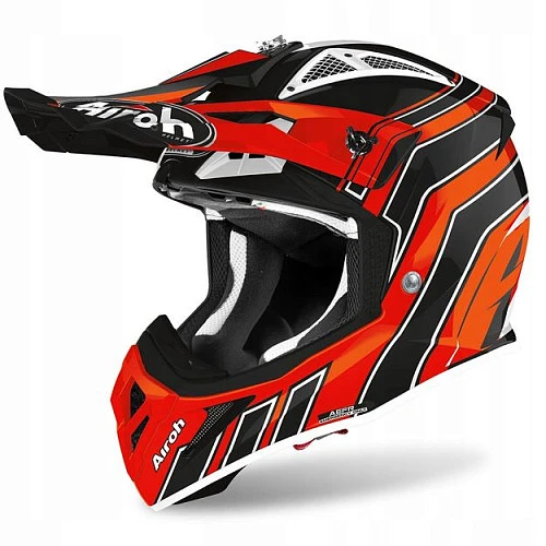 Airoh Aviator Ace Art шлем внедорожный, черно-оранжевый